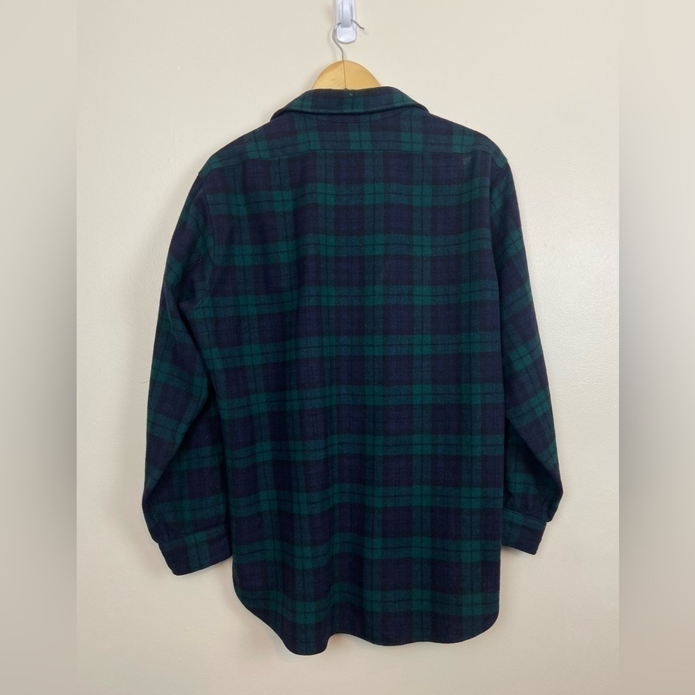 VINTAGE PENDLETON 60’s 100% WOOL PLAID BOARD SHIRT AUTHENTIC BLACK WATCH TARTAN - Picture 5 of 10